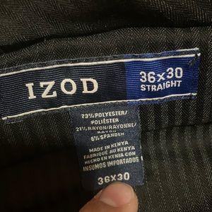 Izod Dress pants, Straight fit, 36x30